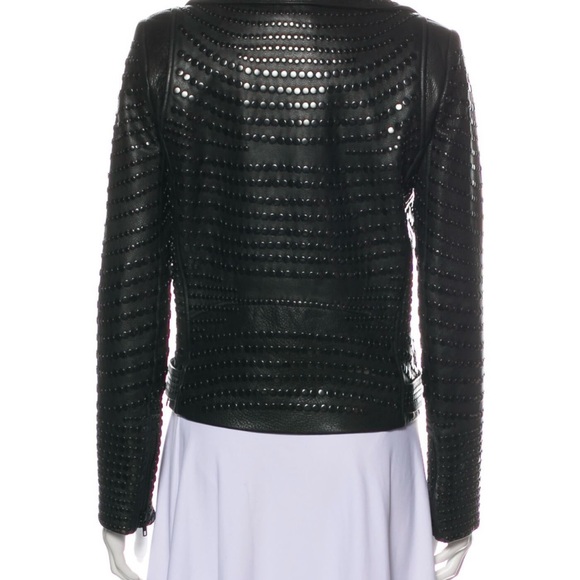 ALC Calf Leather Biker Jacket 💋 - Picture 2 of 4